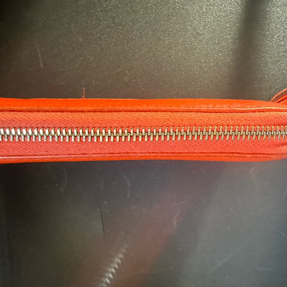 VTG Gucci Orange Leather Wallet with Tassel - Picture 10 of 10